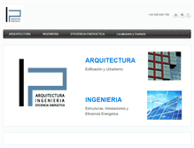 Tablet Screenshot of lparquitecturaeingenieria.com